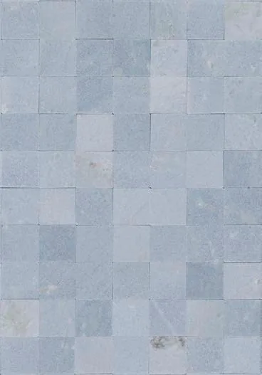 Aquamarine stone tiles in soft blue and white tones